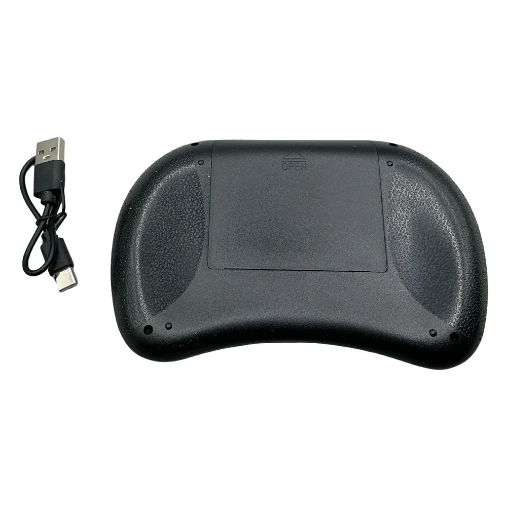 Mini Wireless Keyboard Backlit Mouse Combo Handheld Remote with Touchpad Black